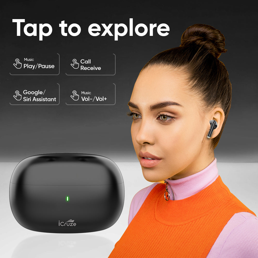 iCruze Aura TWS Earbuds (Blue)
