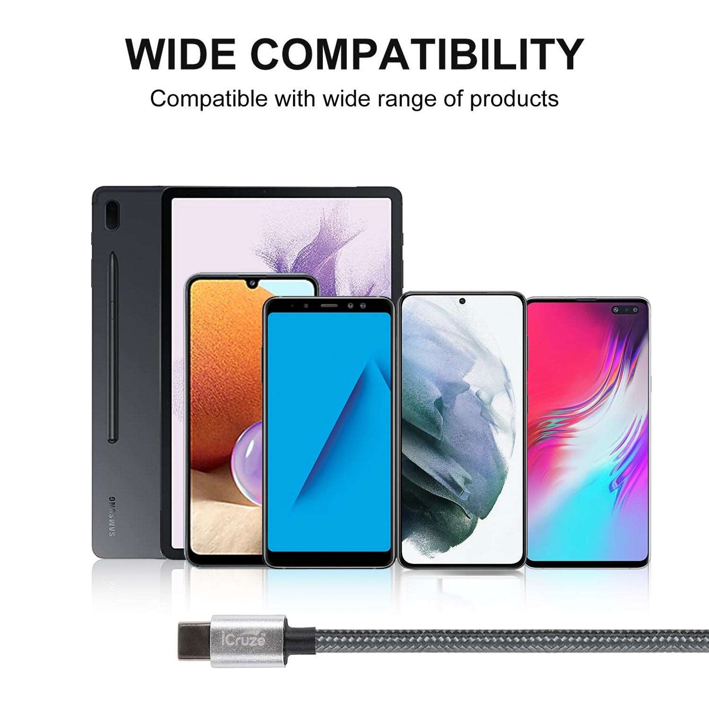 iCruze IGNITE 4A Braided Type-C Cable 1M - iCruze