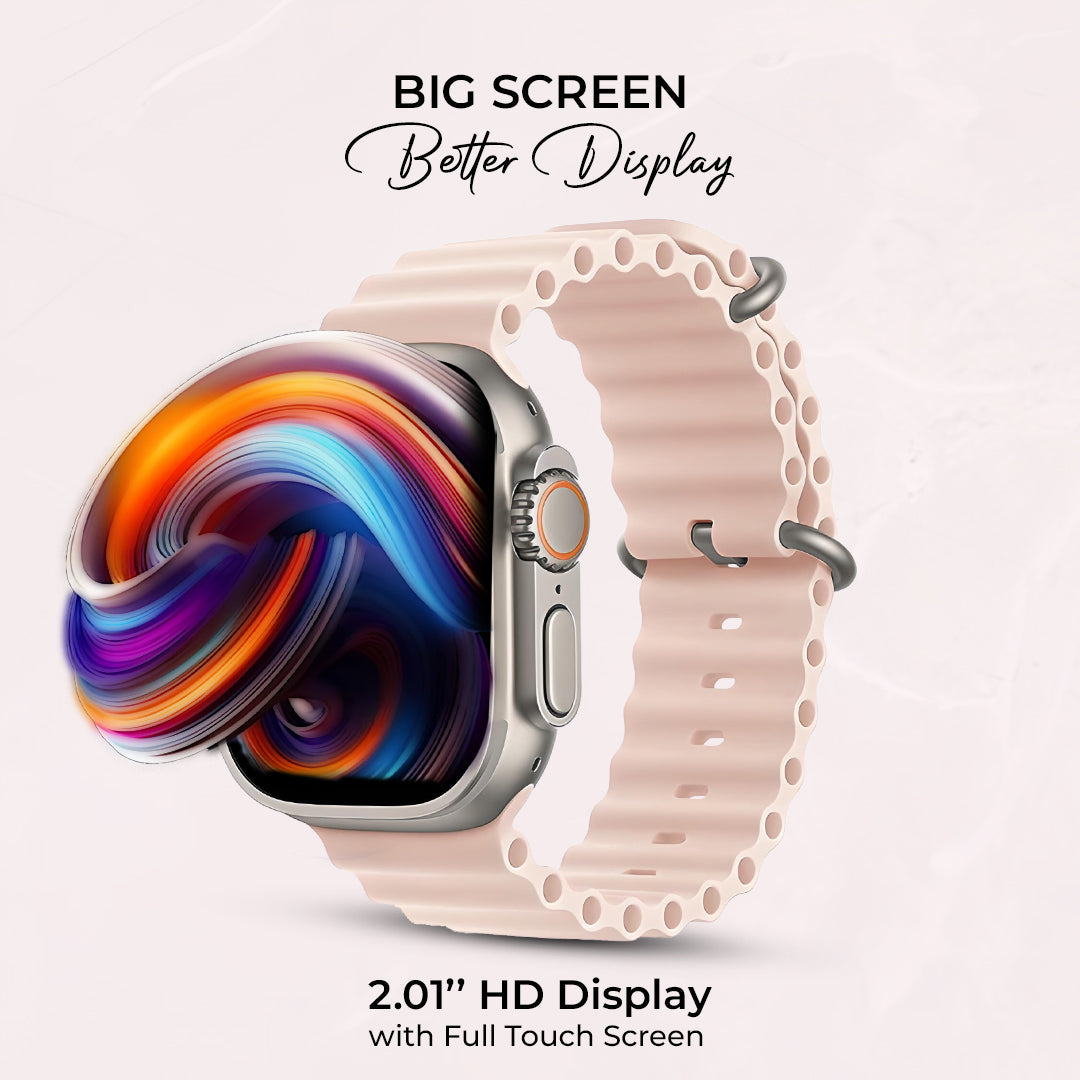 iCruze Pronto Max+ BT Calling Smart watch (Baby Pink)