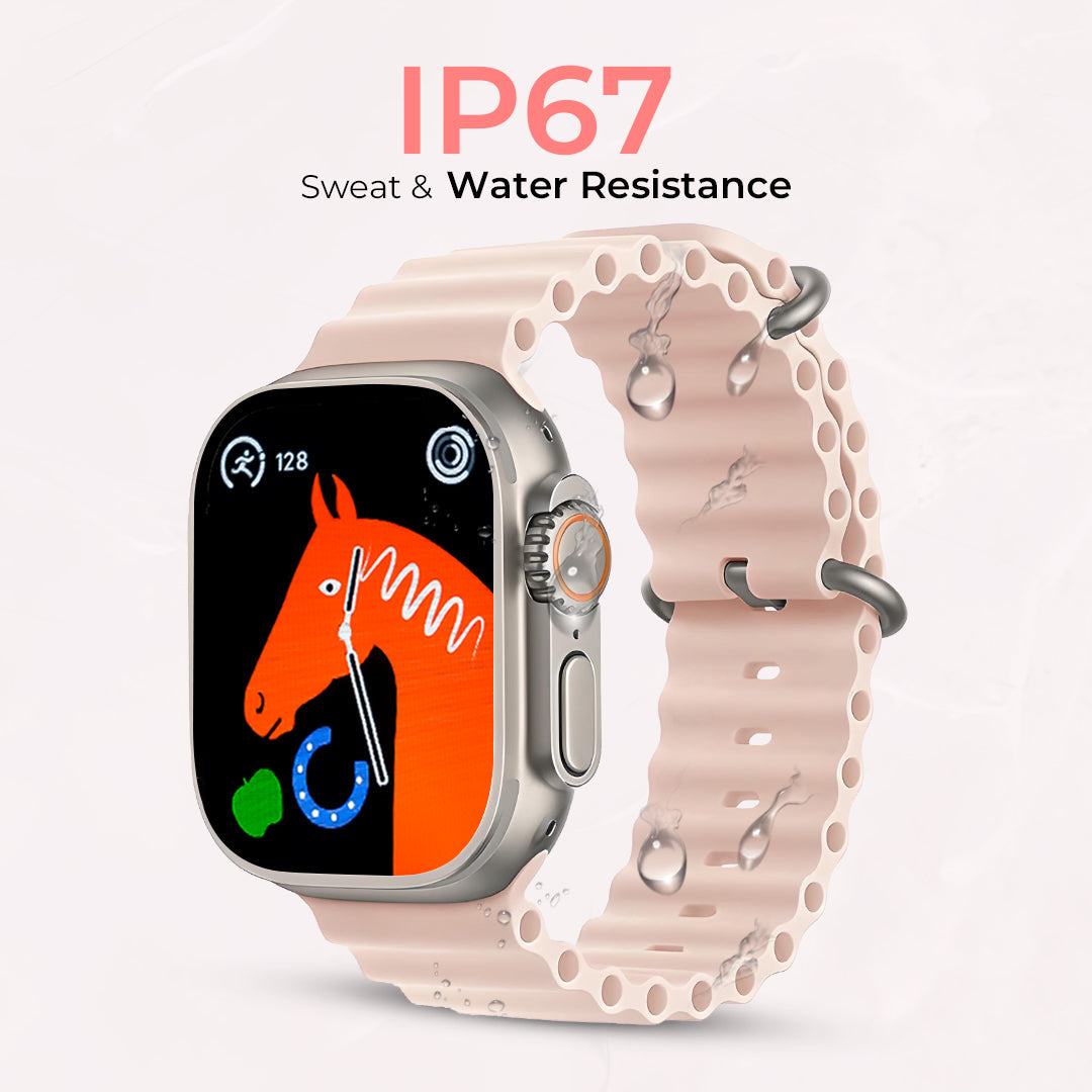 iCruze Pronto Max+ BT Calling Smart watch (Baby Pink)