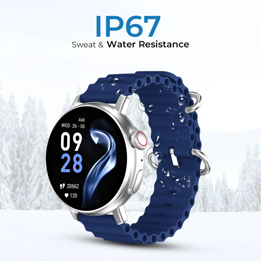 iCruze Pronto Vista BT Calling Smart watch (Blue) - Sweat & Water Resistance