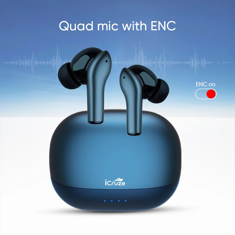 iCruze Melody TWS Earbuds (Blue)