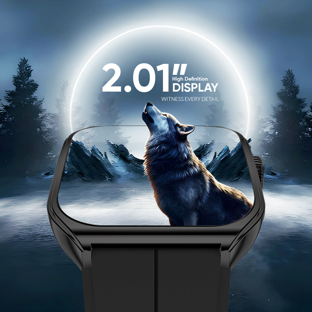 iCruze Pronto Flex Smart BT Calling Watch - Black Edition