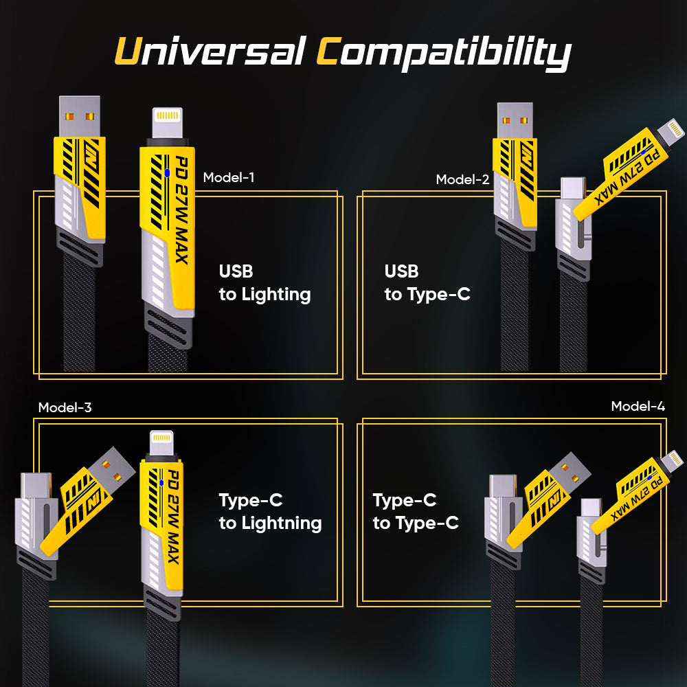 iCruze 4 in 1 Fast Charge Data cable