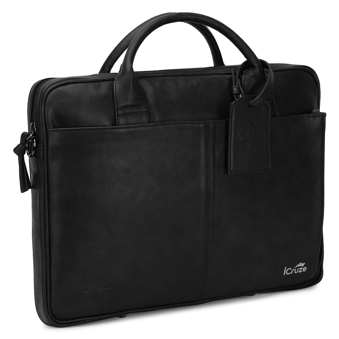 iCruze Elite Slim 15 inch Messenger Bag Black - iCruze