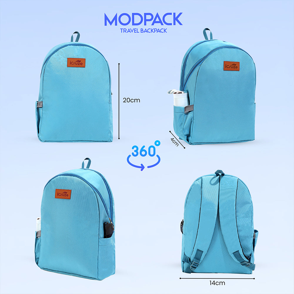 iCruze Modpack Travel Backpack (Sky Blue)