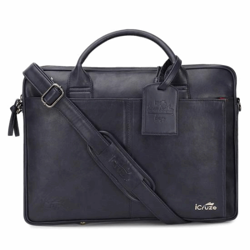 iCruze Elite Slim 15 inch Messenger Bag Blue - iCruze