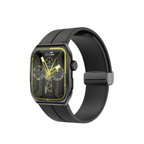 iCruze Pronto Flex Smart BT Calling Watch - Black Edition