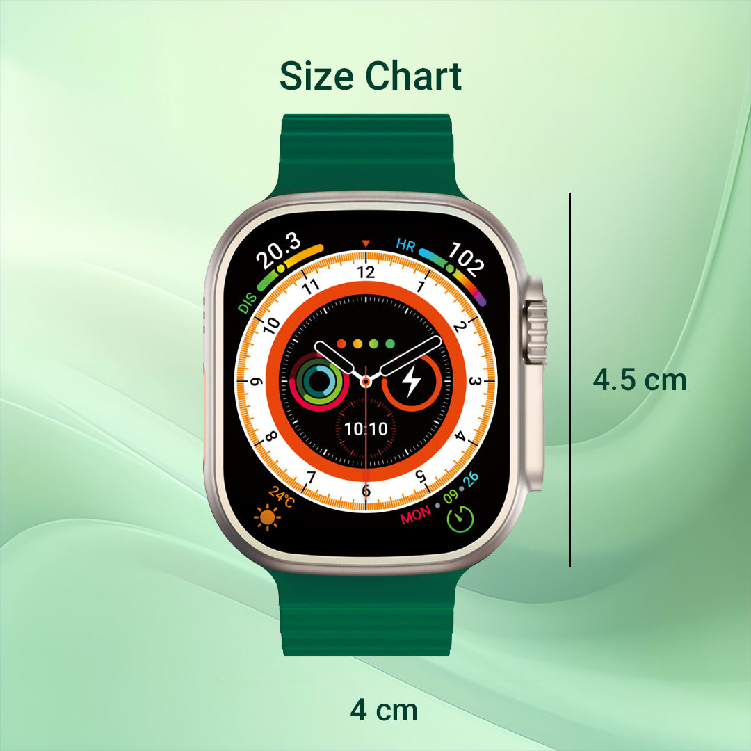 iCruze Pronto Max+ BT Calling Smart watch With 1.9″ HD Display (Green) - iCruze