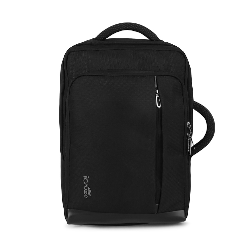 iCruze 2 in 1 Backpack 16 inch Convertible Laptop Bag-Black