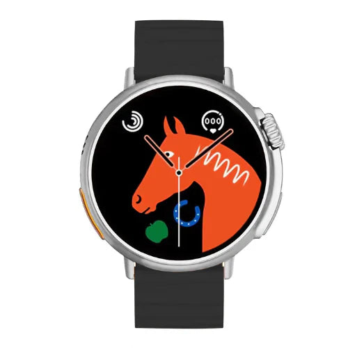 iCruze Pronto Vista BT Calling Smart watch (Black) - Front View