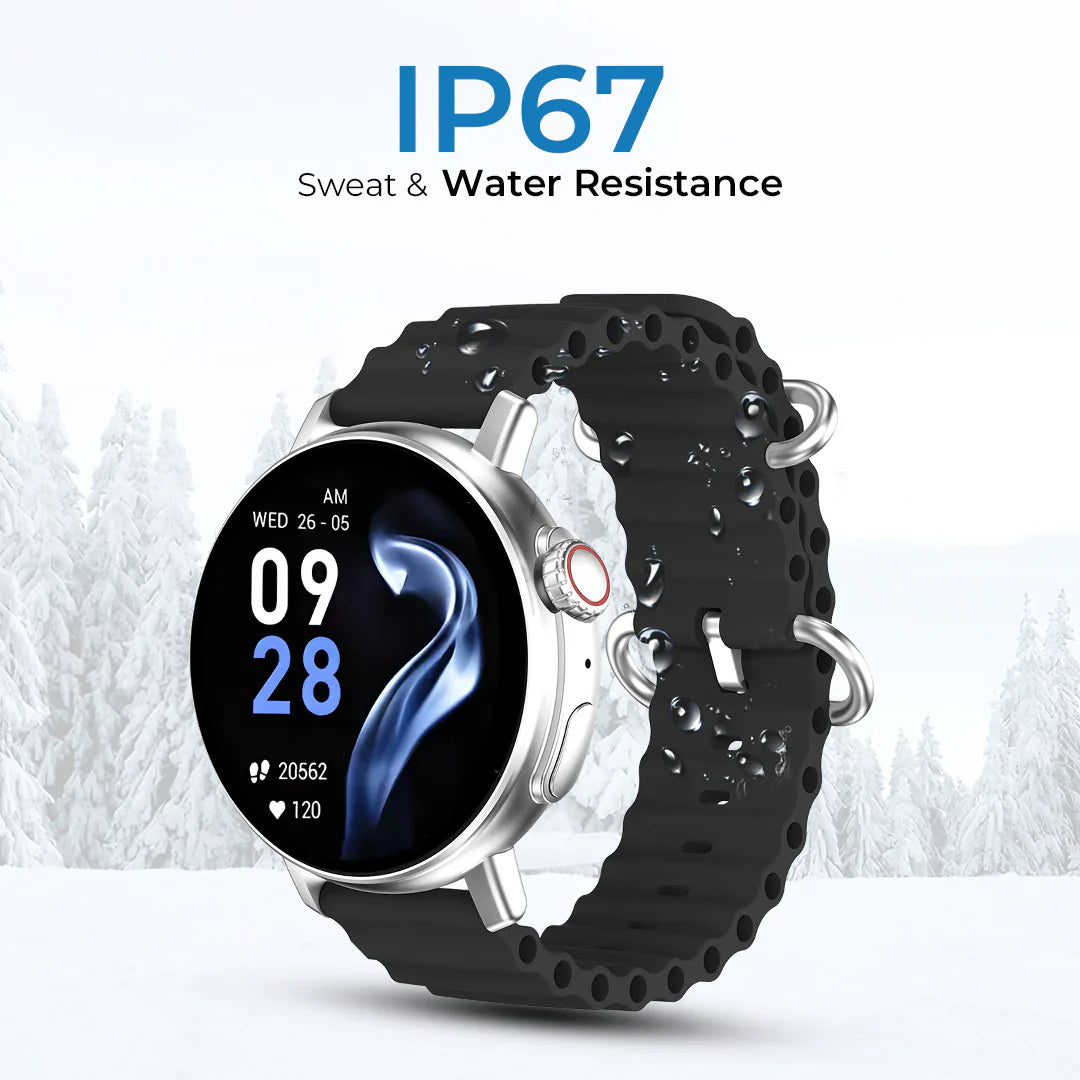 iCruze Pronto Vista BT Calling Smart watch (Black) - Sweat & Water Resistance