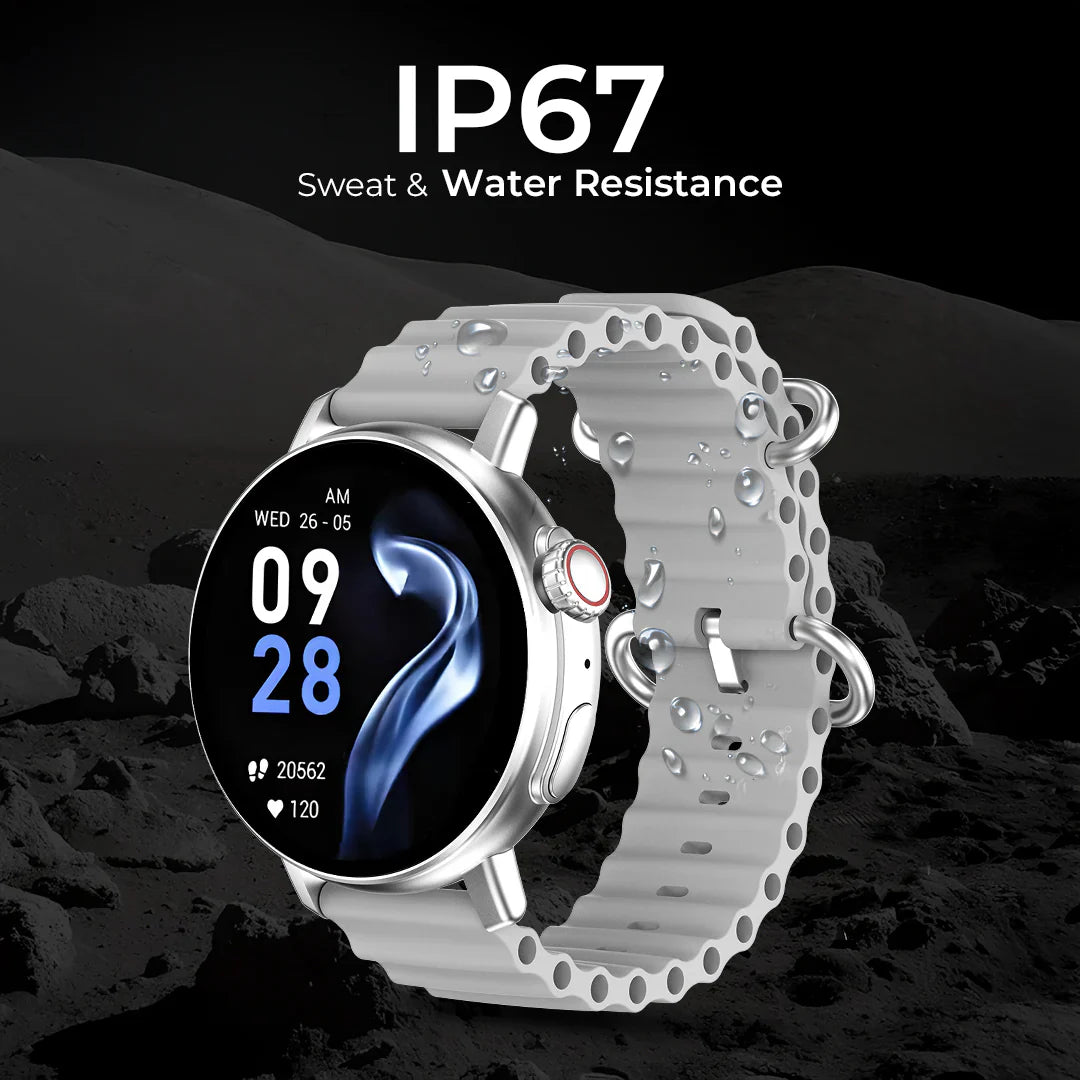 iCruze Pronto Vista BT Calling Smart watch (Grey) - Sweat & Water Resistance
