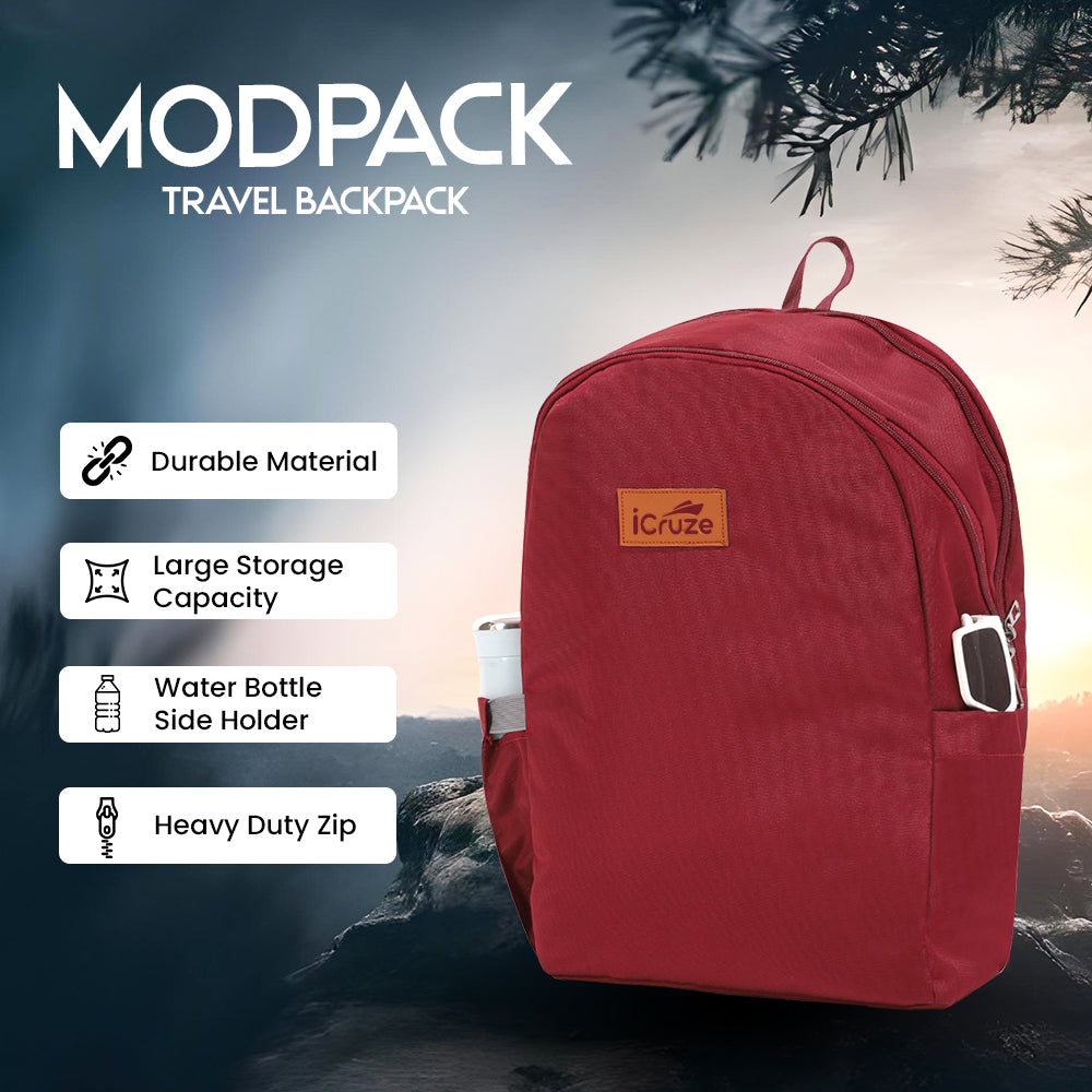 iCruze Modpack Travel Backpack (Russet Red)