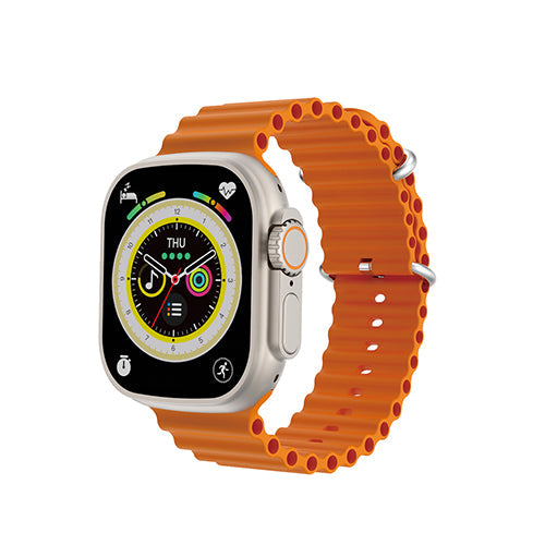 iCruze Pronto Max+ BT Calling Smartwatch With 1.9″ HD Display (Orange) - iCruze